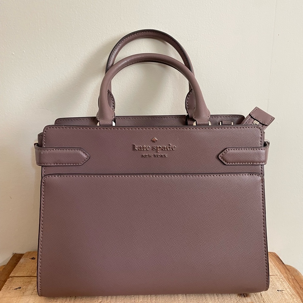 Kate Spade Saffiano leather satchel mauve color CLEAN - Picture 10 of 10